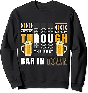 return to pub Alcohol Drinking Crawled Pub Crawl Sweatshirt