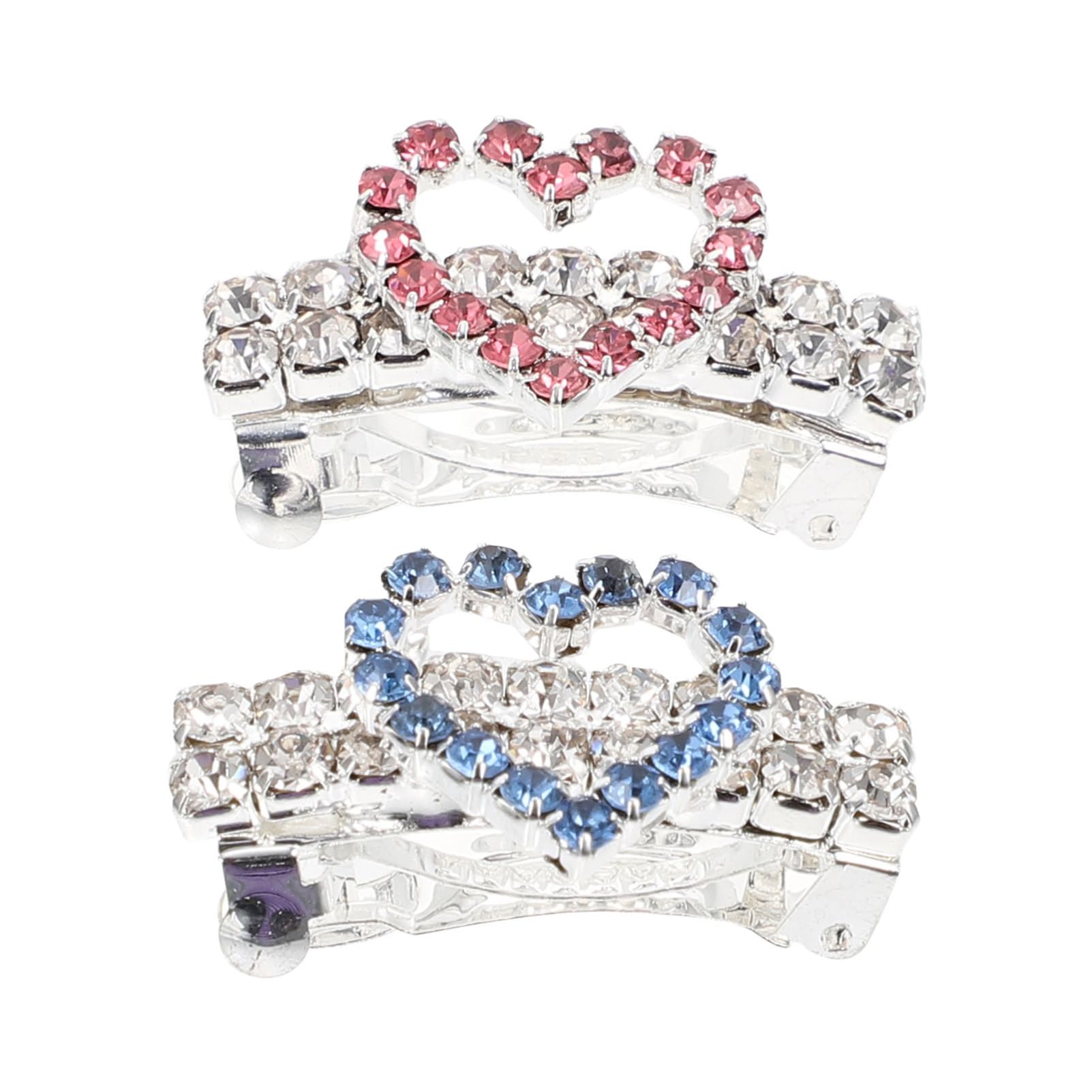 GALPADA 2pcs Decorative Dog Hairpins Heart Shape Design Pet Hair Accessories Lightweight Durable Pet Dog Hair Clips Options