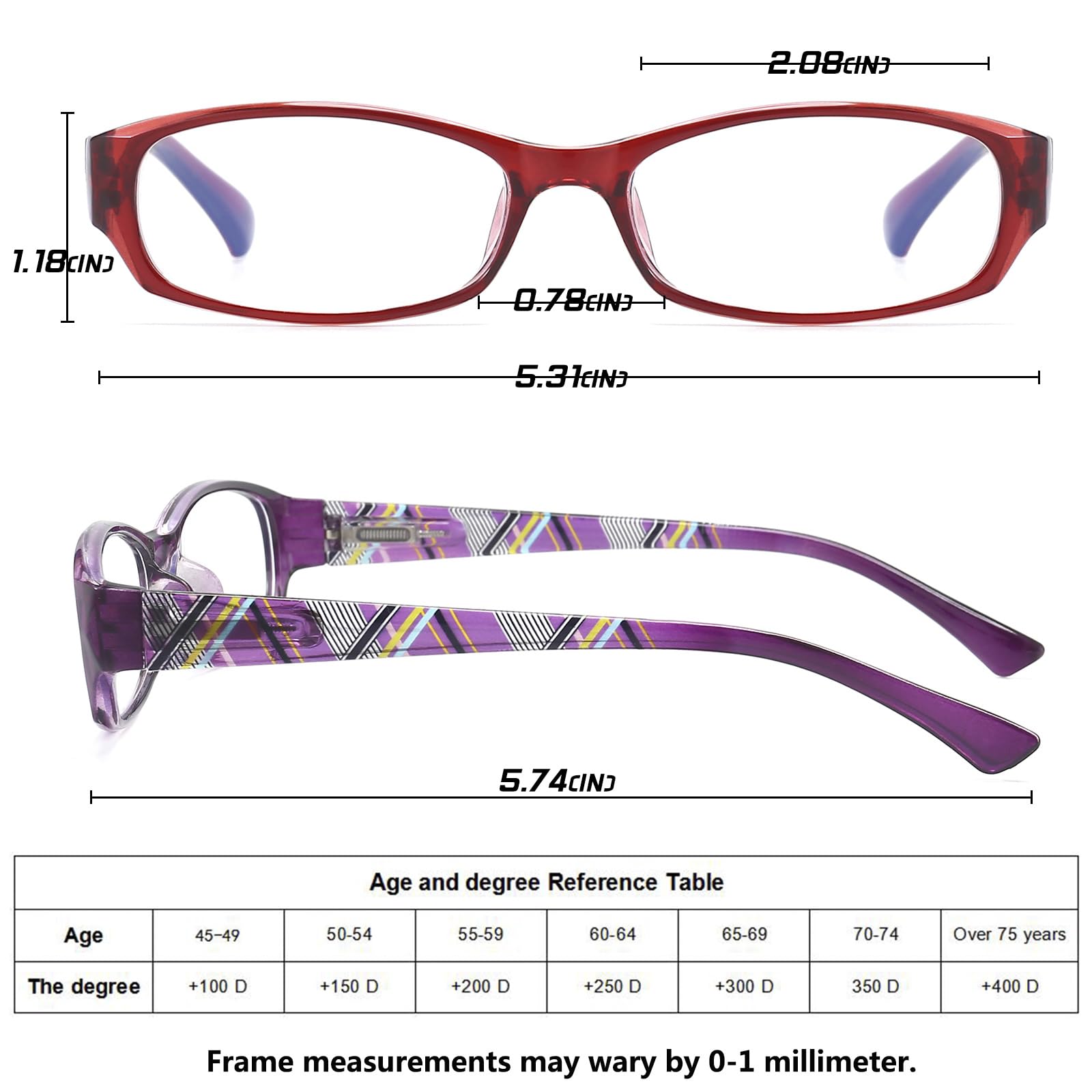 Gafas de lectura con bloqueo de luz azul para mujeres, marco rectangular para lectores de computadora con bisagra de resorte