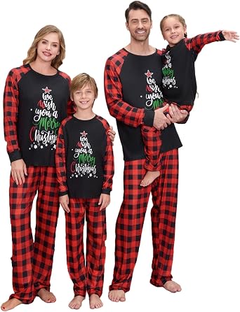 VS&LLWQ Family Christmas Pjs Matching Sets Christmas Pajamas for Family Christmas Elf Pjs Holiday Xmas Jammies SetAB2-Pet, Large