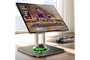 LISEN Adjustable Tablet Stand for Desk, Portable Monitor Stand Tablet Holder