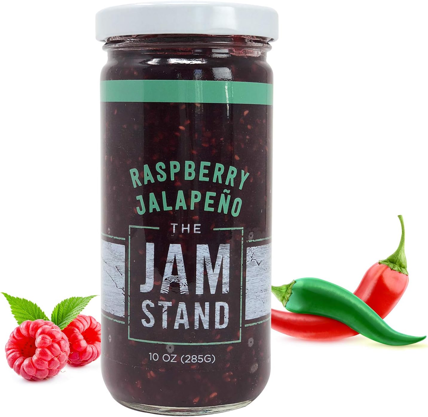 The Jam Stand, Raspberry Jalapeño Jam, 10 oz