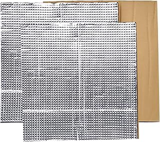 PAGOW 3D Printer Heated Bed Insulation Mat, 12" x 12" x 0.3" Foam Foil Self-Adhesive Insulation Cotton Sticker Hotbed Thermal Pad for Creality CR-10 Reprap Ultimaker Makerbot - 2 Pack