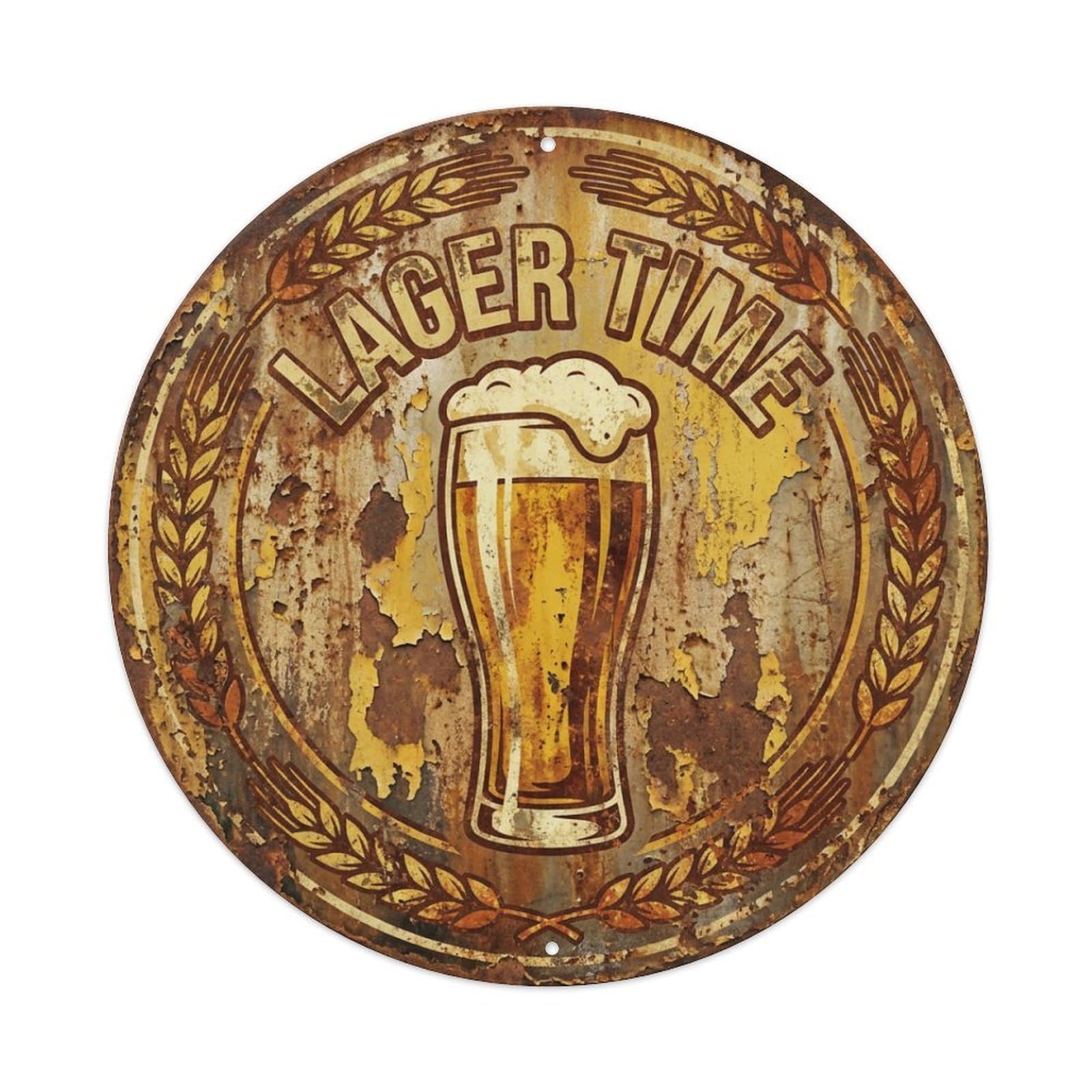 Fyrn Style Metal Tin Sign Vintage Beer Brewery Lager Time Retro Bar For Pub