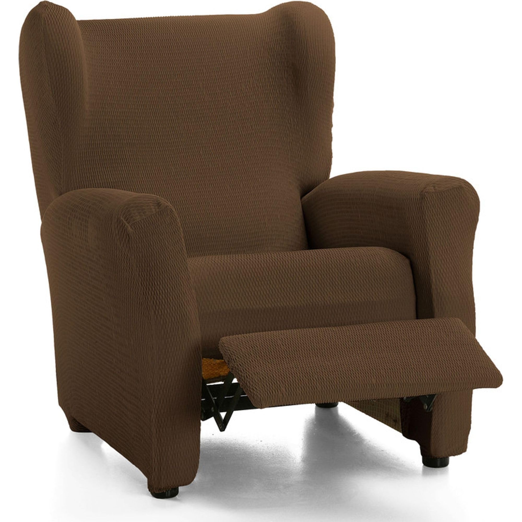 ECOMMERC3 Recliner Armchair Cover Padded and Super Adjustable Elastic Armchair Cover Brown 100