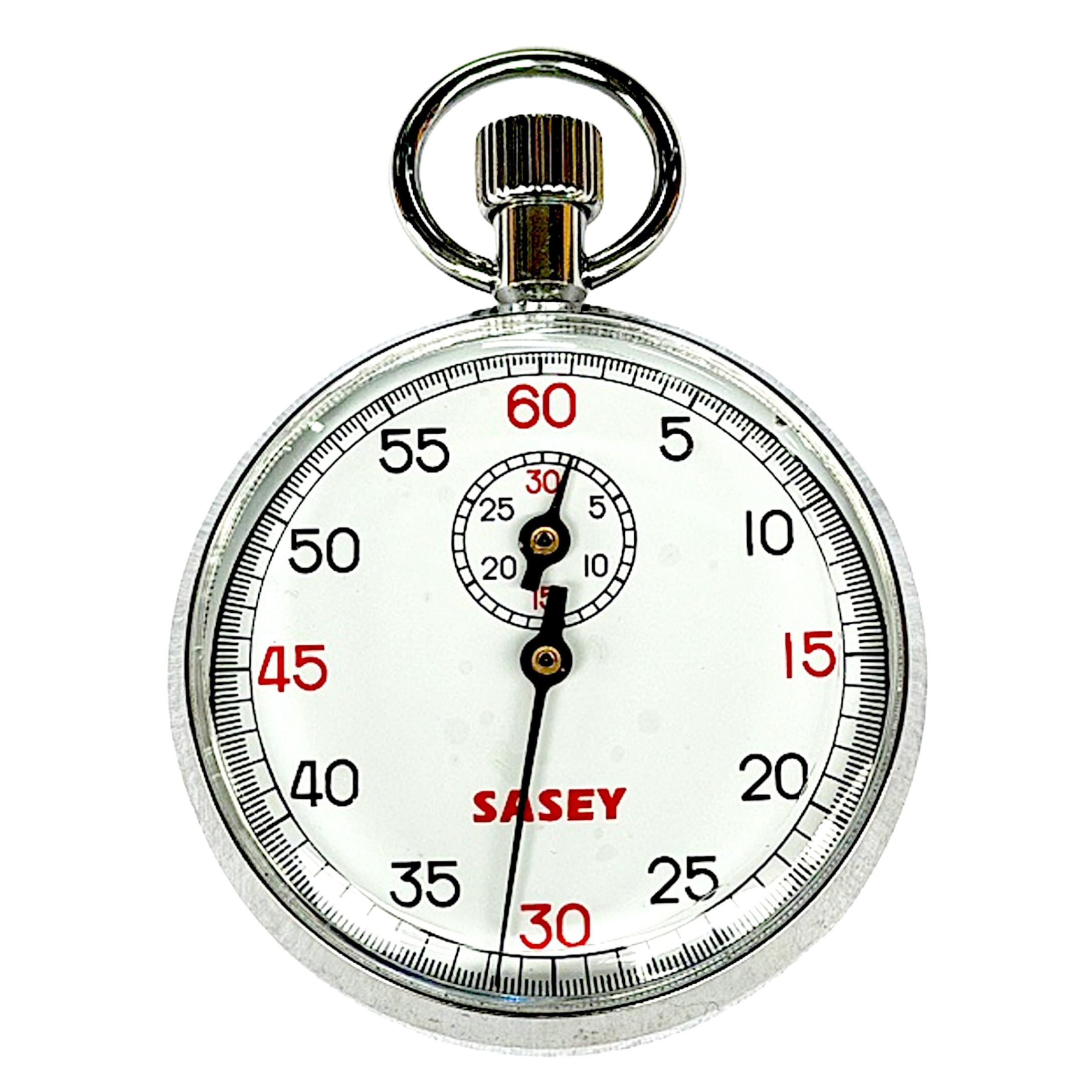Cronometro Meccanico analogico in Acciaio Inossidabile: Timer di precisione: Avvio, Pausa e ripristino con Un clic per Test di competizioni Sportive Anni '30