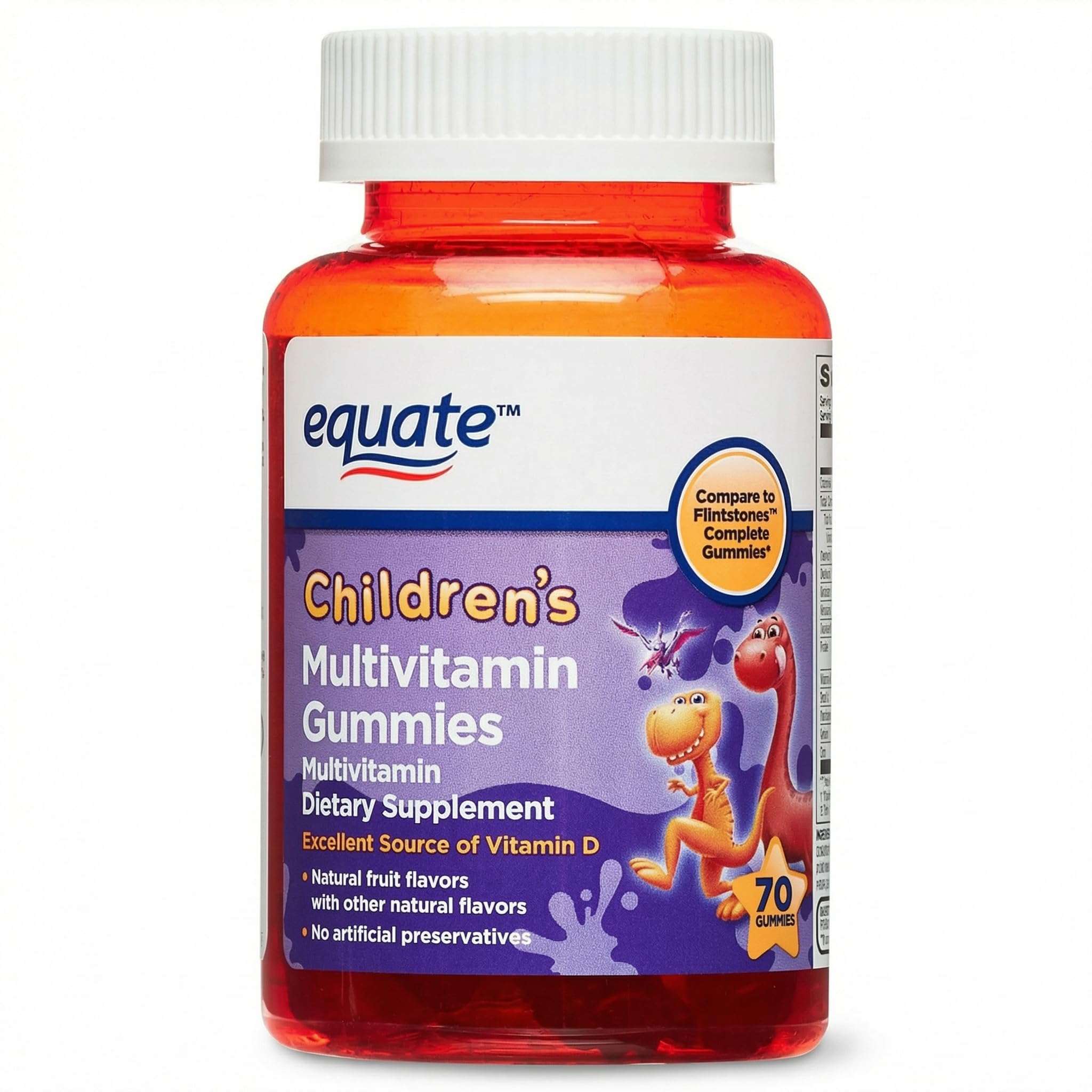 Kids Vitamins Gummies Multivitamin for Kids Ages 2–3, Toddler Vitamin Gummies, Daily Chewable Supplement, No Preservatives, 70 Gummies