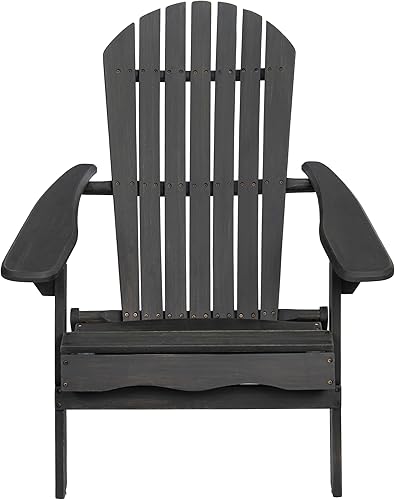 Miniatura 5 de LIFE SKY Folding Adirondack Chair Acacia Wood Patio Seating with Rustic Design - Compact Foldable Outdoor Furniture for Vacation Homes & Backyard