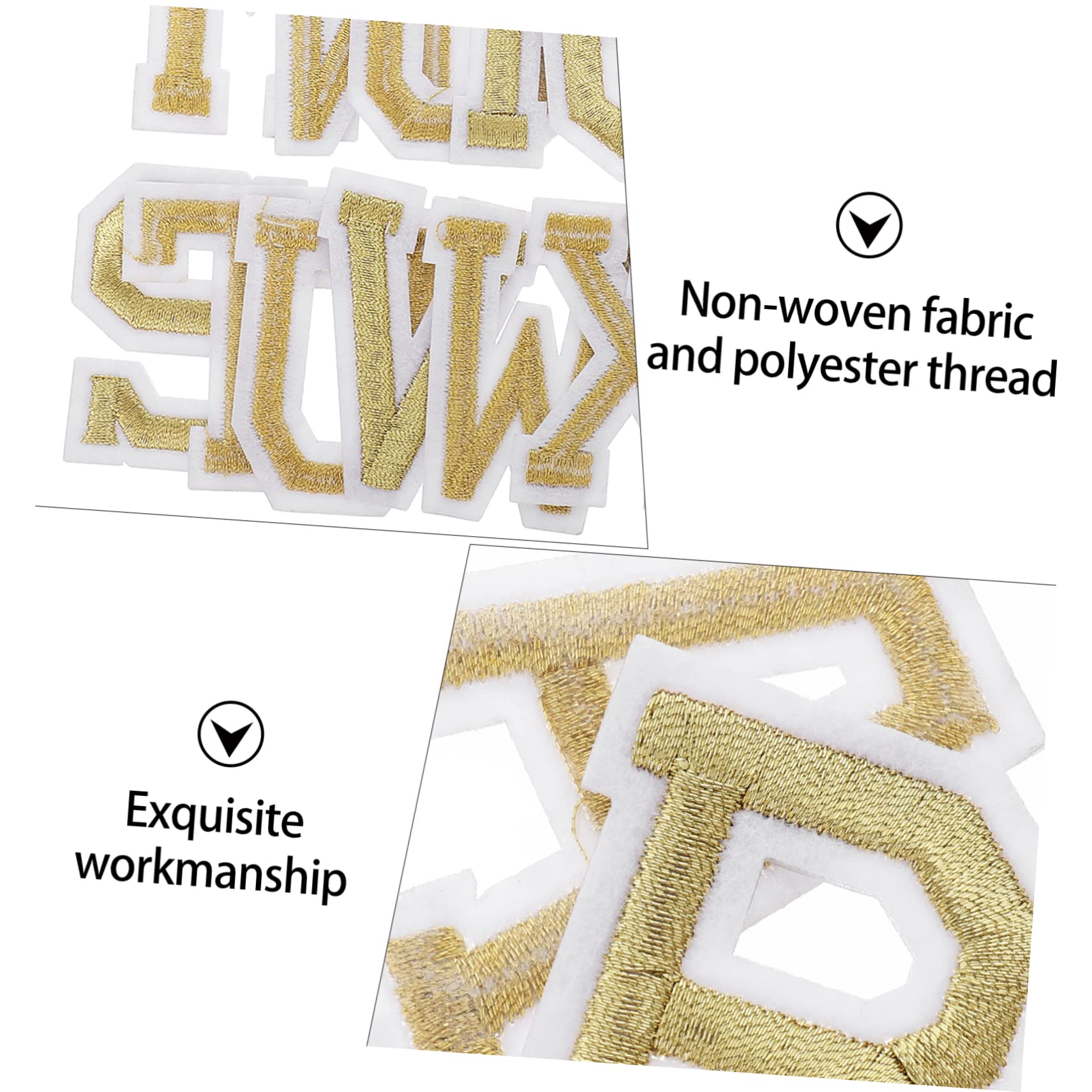 Tofficu 6sets Toppe Ricamate Termoadesive Per Abbigliamento e Accessori Lettere Per Decorazioni Fai Da Te e Riparazioni Di Jeans e Borse