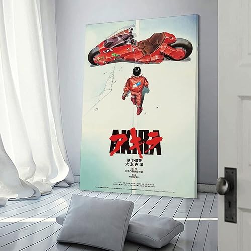 Vista 45 de Akira (1988) Póster de película de anime de manga japonesa, póster artístico y arte de pared, póster moderno para decoración de dormitorio familiar