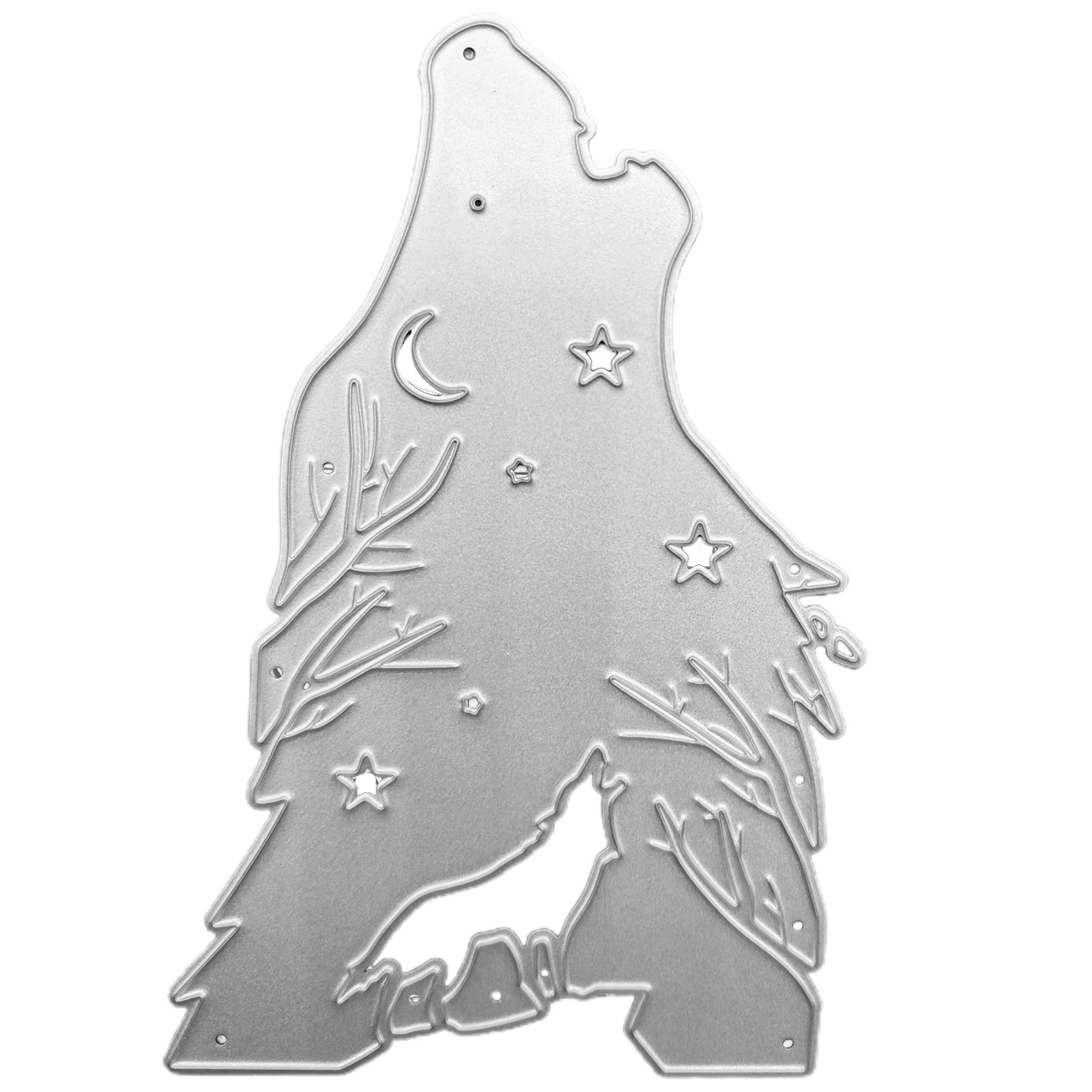Kalttoy Wolf in Under for Sky Embossing Die Metal Cutting Dies for Scrapbook Paper Cards Embossed Decor Metal Cutting Dies and Stamps for Card Making Paper and Photo Album