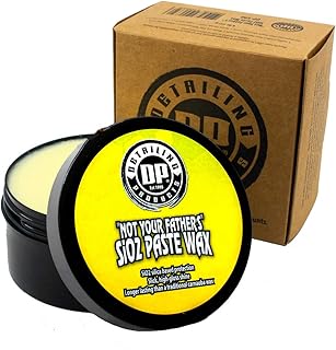 DP Wax "Not Your Father's" SiO2 Paste Wax | Slick, High-Gloss Shine | Long Lasting Automotive Wax | 8 Oz. Jar with Scratch-Free Car Wax Paste Application Pad
