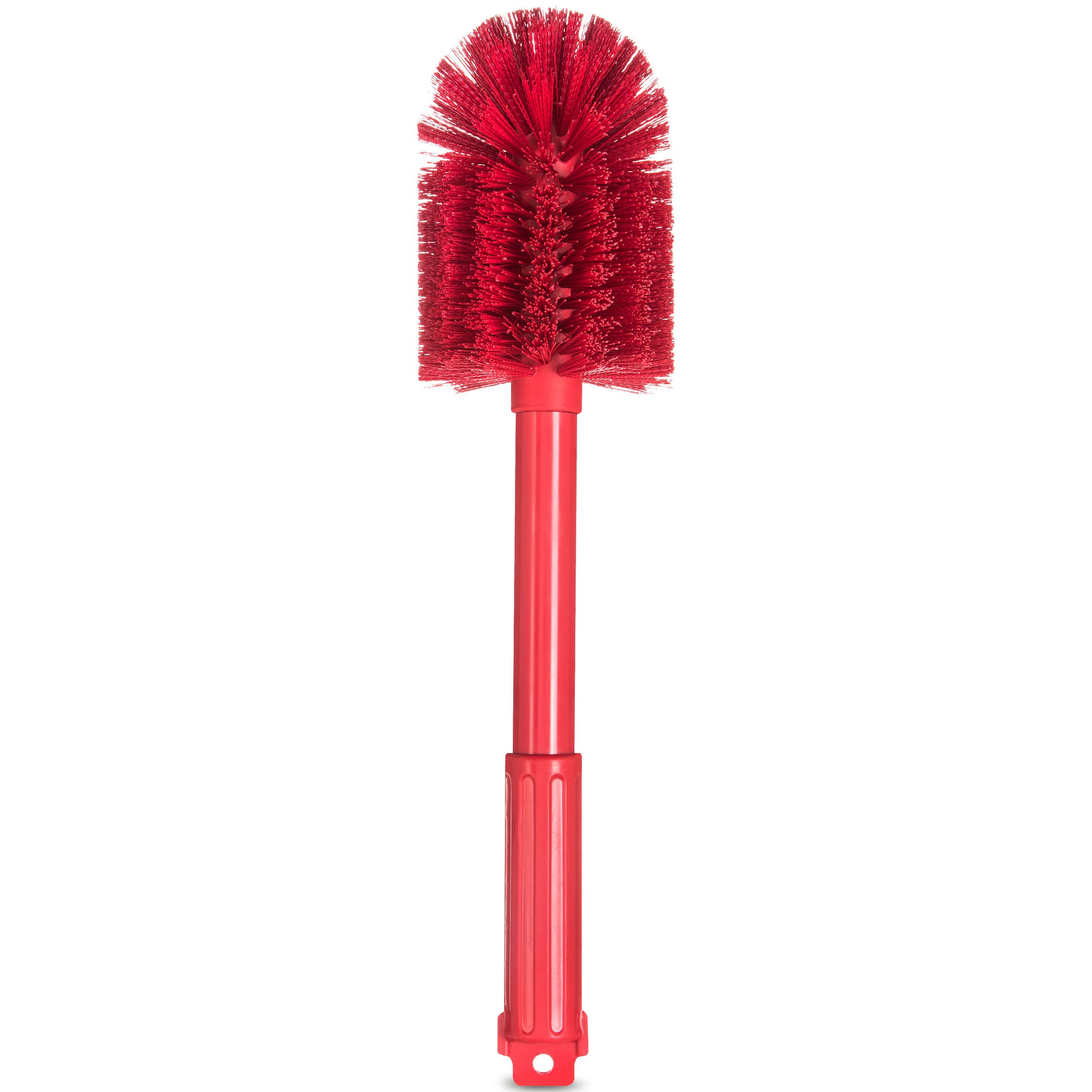 SPARTA - Cepillo para tanque industrial con mango para cocina comercial, poliéster, 40,6 cm, color rojo