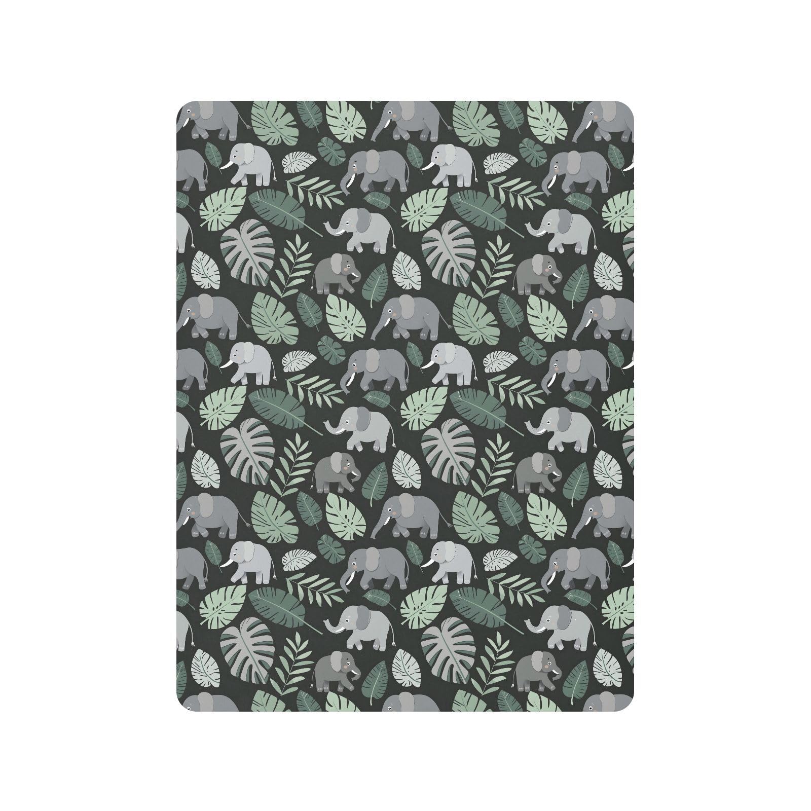 Drap-housse pour berceau de bébé motif éléphant tropical pour garçons et filles - 71,1 x 132,1 cm