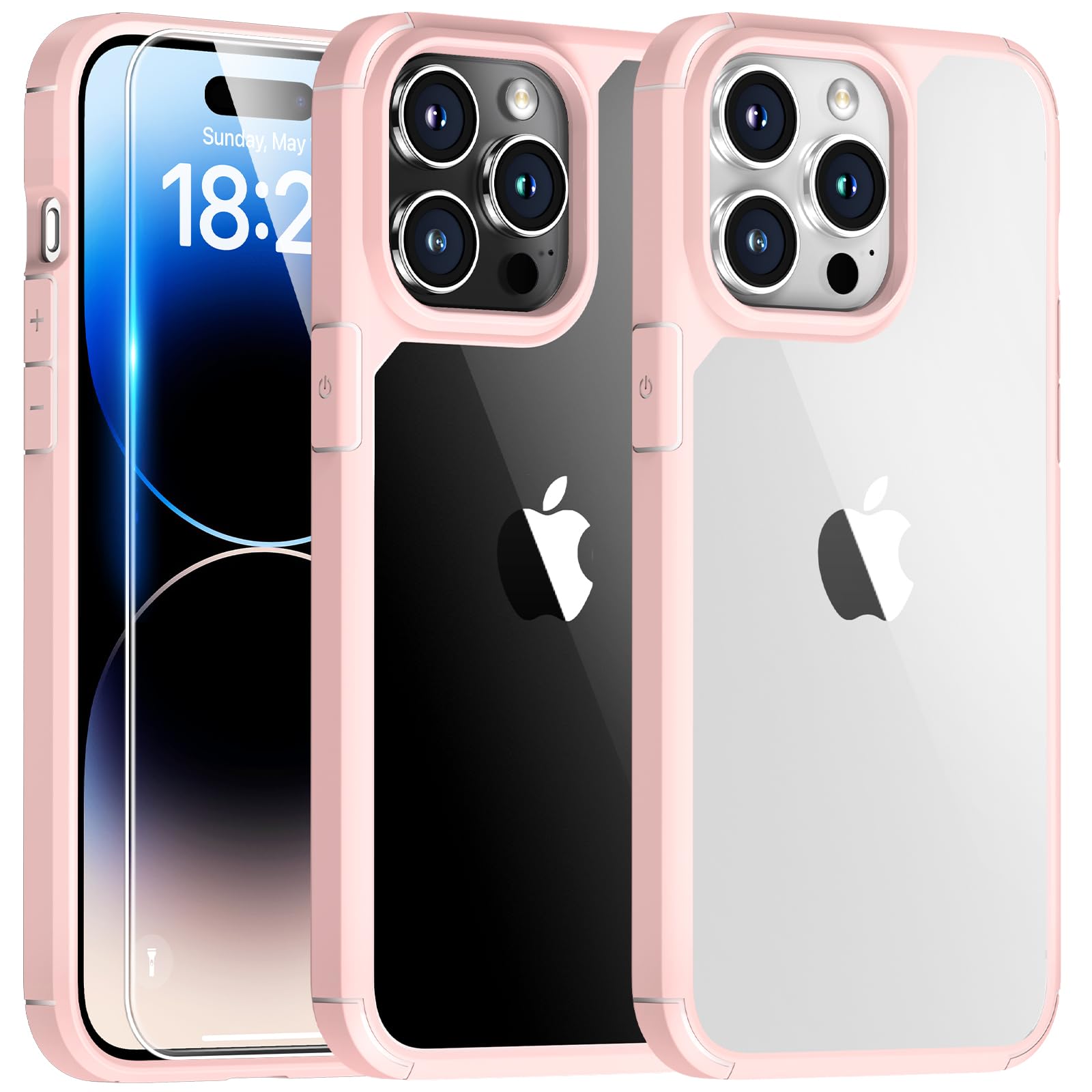 TAURI Funda para iPhone 13/iPhone 14, Compatible con MagSafe [No amarillea] con Vidrio Templado, Carcasa Nueva para iPhone 13/iPhone 14,Funda Ultra Fina antichoque - Transparente — view 10