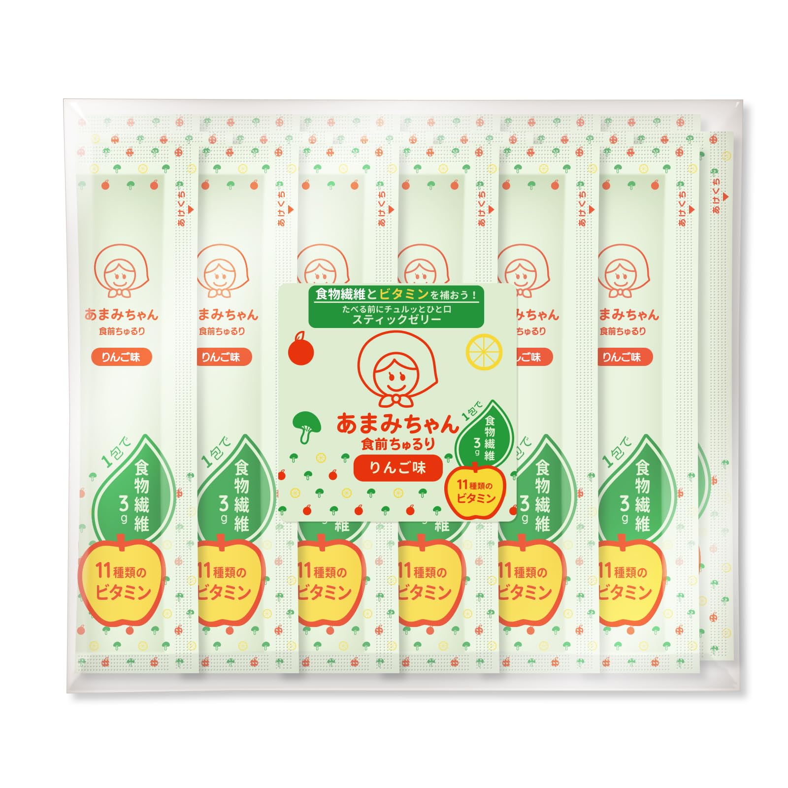 Amazon.co.jp: あまみちゃん 食前ちゅるり 20本入｜スティックゼリー