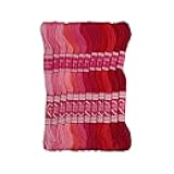 Friendship Bracelet String 12 Skeins, Embroidery Floss Cross Stitch Embroidery Thread Floss Bracelet Making Yarn, Craft Floss (Red Series)