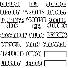 20 Pieces Classroom Schedule Magnets School Class Subject Magnets Teacher Subject Labels for Classroom Organization Blackwhite