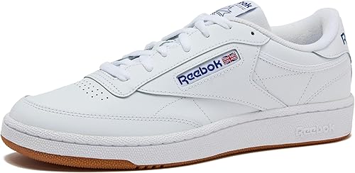 Reebok Zapatos de tenis para hombre Club C 85, zapatillas casuales blancas de moda para hombre