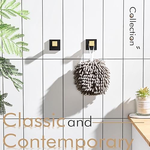 Vista 70 de KOKOSIRI Bathoom - Gancho para toallas, montaje en pared, cuadrado, para bata de baño, gancho para abrigos, cocina, garaje, resistente, acero Cromo