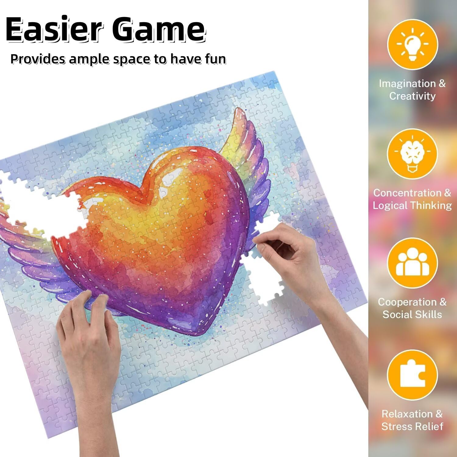 Jigsaw Puzzle, 6000 Pezzi Puzzle Classici, Colorato Puzzle Rilassamento Intelligence, Mpossibile Difficile Puzzle Impegnativo per Adulti Puzzle Gioco Familiare, Regalo per Amore Amico Amore fr0-1178