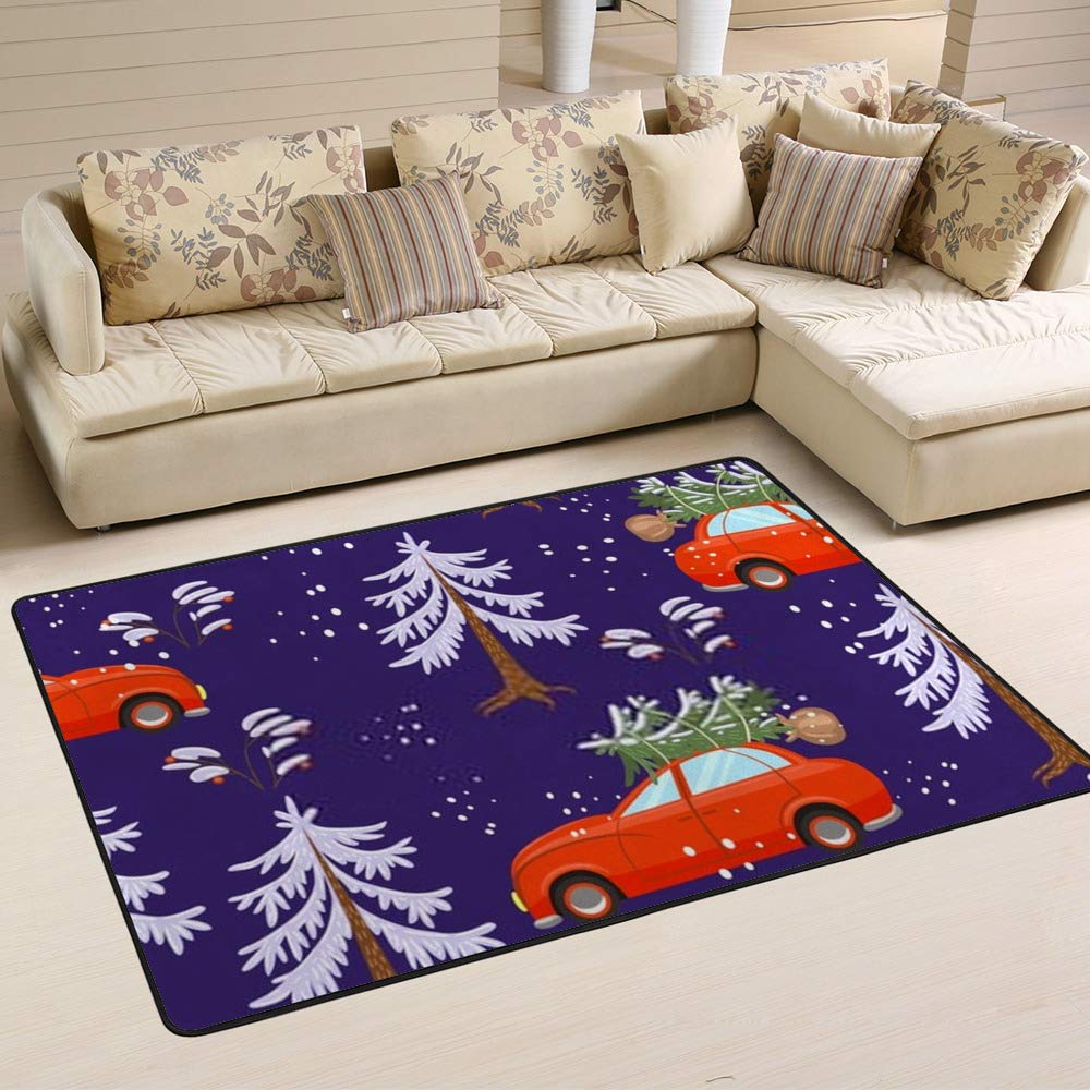 Tapis de voiture pour arbre de Noël Ruchen bâche coffre 60 x 39 inch