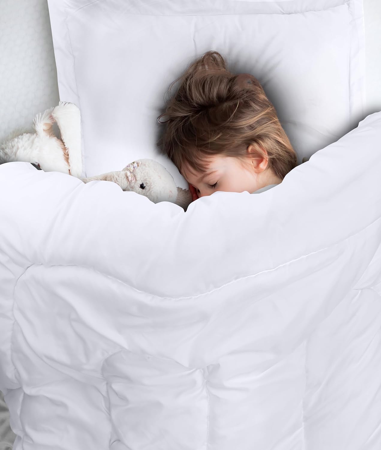 Utopia Bedding All Season White Comforter Set with 2 Pillow Cases, 3 Piece Soft Brushed Microfiber Kids Bedding Set for Boys/Girls, Machine Washable (Twin) - Image 8