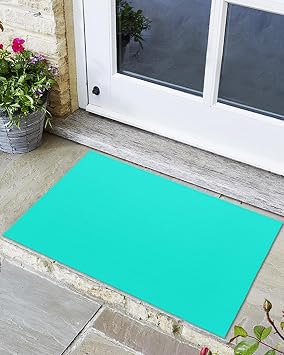 Savannan Door Mats,Aqua Plush Bedside Indoor Rug for Bedroom Bathroom Living Room Dorm Nursery Kids Room Decor 24"x32"