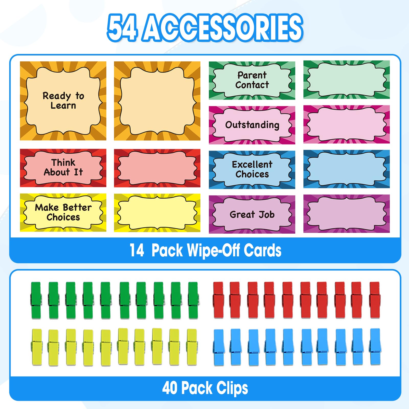 amazon-com-zkoo-student-behavior-clip-chart-for-classroom-management-kids-track-reward-pocket-chart-hanging-creative-bulletin-board-teacher-supplies-for-preschool-class-must-haves-classroom-homeschool-office-products for Free Printable Behavior Clip Chart For Home Amazon.com: ZKOO Student Behavior Clip Chart for Classroom Management Kids Track Reward Pocket Chart Hanging Creative Bulletin Board Teacher Supplies for Preschool Class Must Haves, Classroom Homeschool : Office Products for Free Printable Behavior Clip Chart For Home