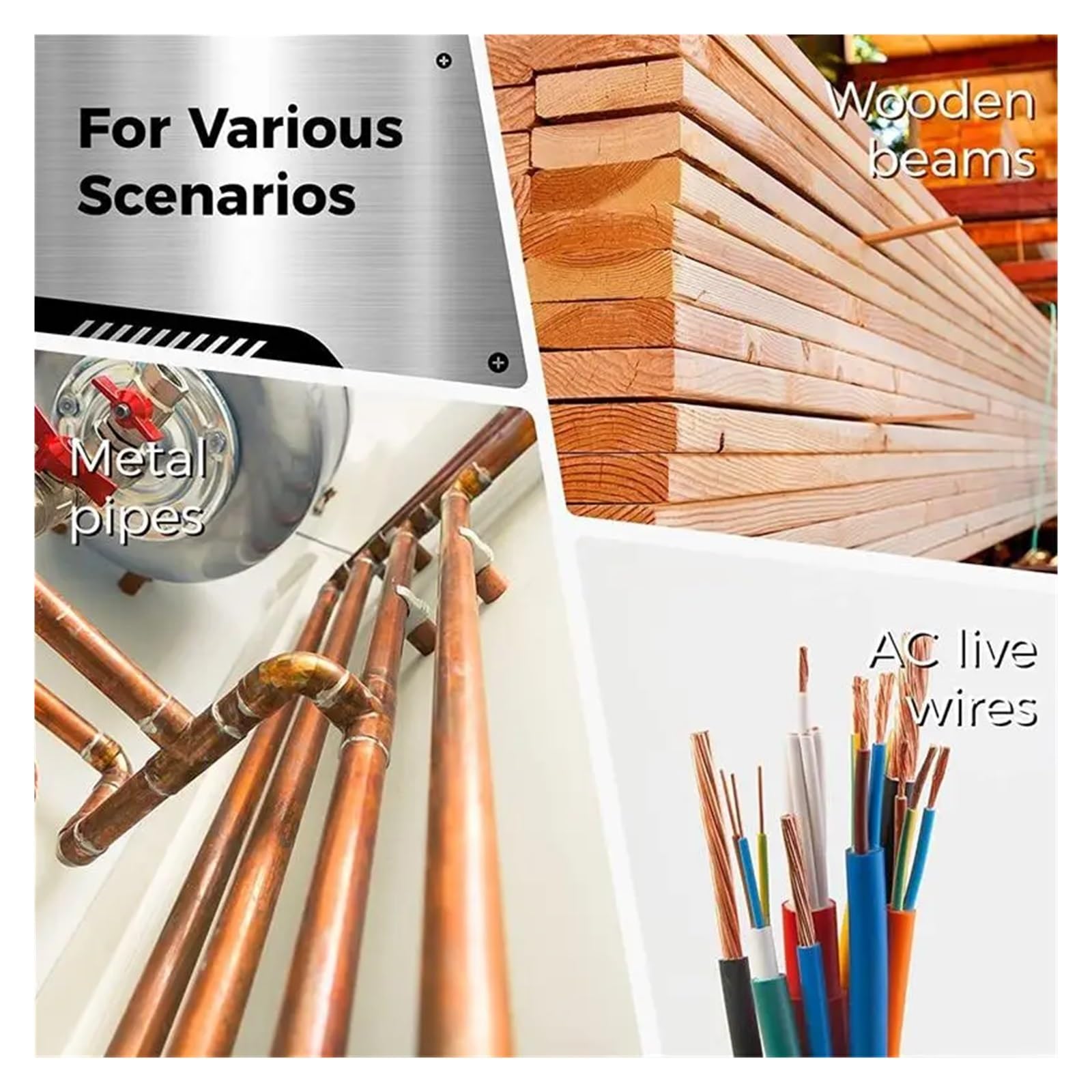Sensor de montante inteligente multifuncional SH402-escáner de pared con Sensor, buscador de pernos de pared, 5 en 1, LCD, Detector electrónico, centro de borde, detección de cables vivos de Metal act