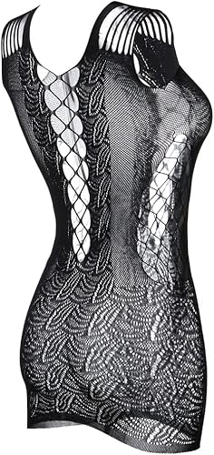Miniatura 2 de Lencería de malla para mujer, mini vestido babydoll de malla, talla libre