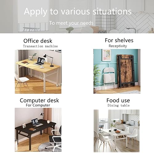 Miniatura 7 de Escritorio plegable de la tabla de la PC del estilo simple moderno ninguna asamblea requerida, escritorio de la computadora