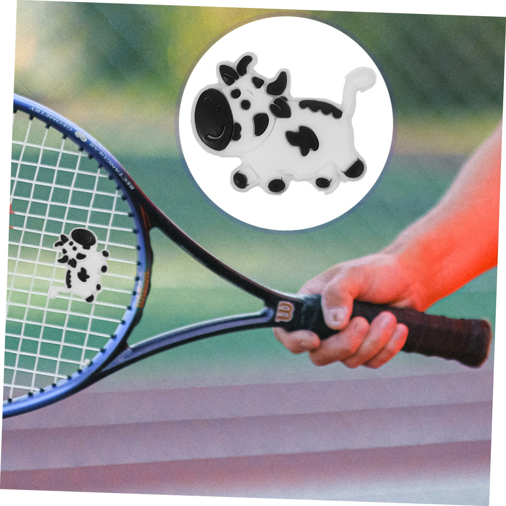 Vibrazioni Riduzione Silicone Ammortizzatori Vibrazioni Per Racchetta Tennis - 6 Pezzi In Silicone A Forma Di Teschio - Riduci Shock E Proteggi Il Gomito Protezione Gomito Tennis