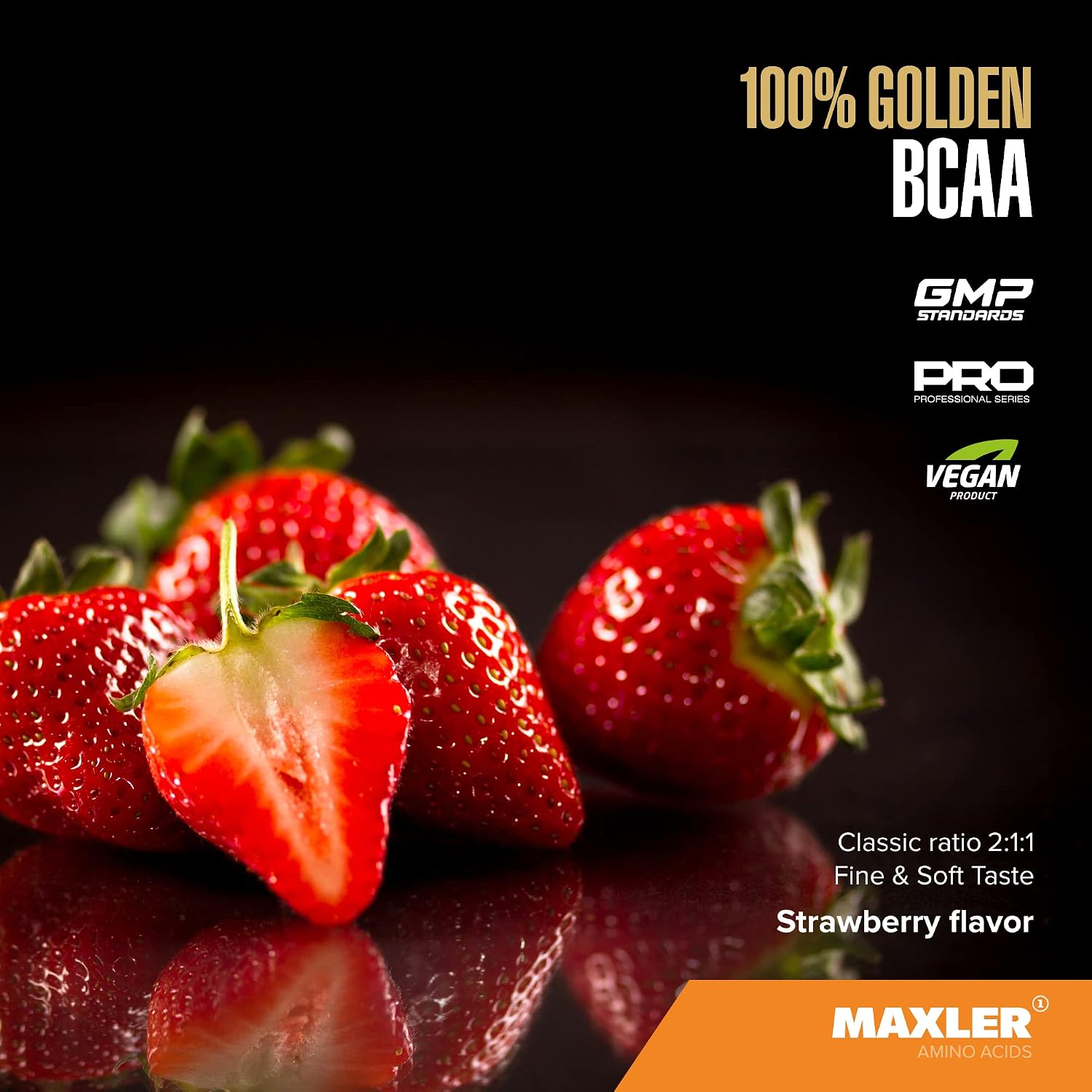 Maxler 100% Golden BCAA Powder - Intra & Post Workout Recovery Drink for Accelerated Muscle Recovery & Lean Muscle Growth - 6 g Vegan BCAAs Amino Acids - 60 Servings - Strawberry 3 Maxler 100% Golden BCAA Powder - Intra & Post Workout Recovery Drink for Accelerated Muscle Recovery & Lean Muscle Growth - 6 g Vegan BCAAs Amino Acids - 60 Servings - Strawberry