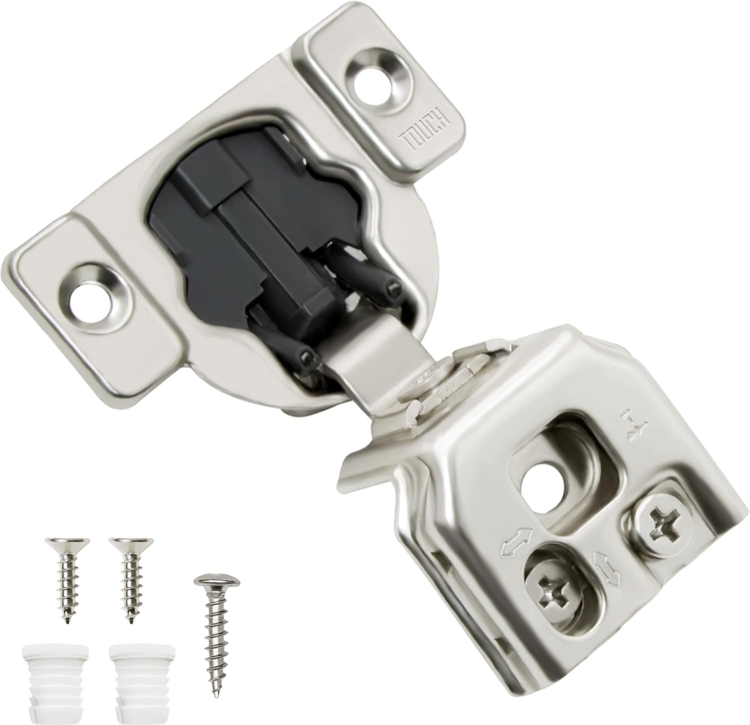 TOUCH Hinges (5 Pairs, 10 PCS) Face Frame Cupboard Door Soft