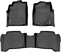 Vista 1 de MAXLINER - Juego de alfombrillas de suelo de ajuste personalizado de 2 filas compatibles con Toyota Tacoma 2012-2015