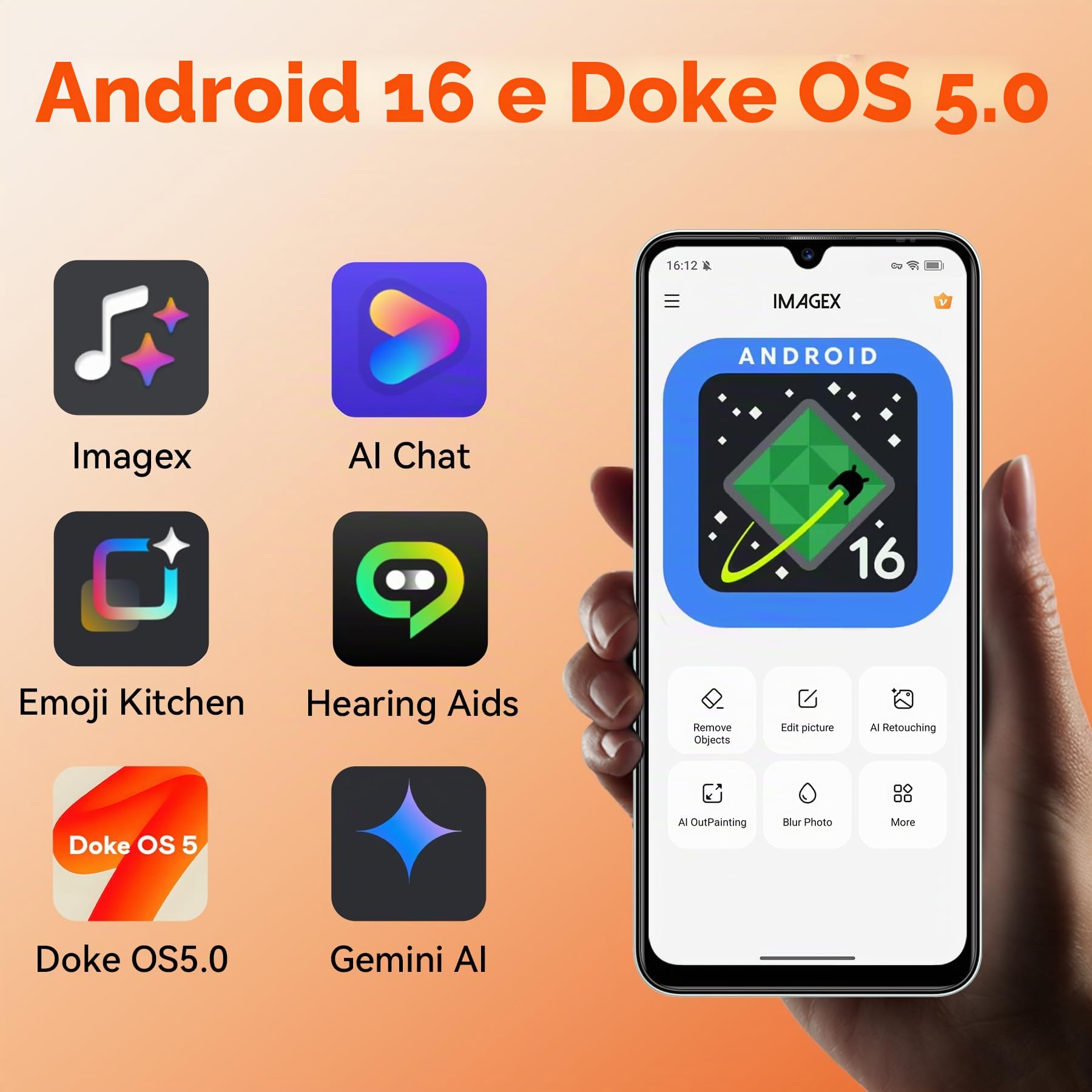 Blackview WAVE 7C Android 16 Smartphone Offerta, 32MP+13MP, 16GB+128GB | 6.56" Cellulare in Offerta TF 2TB, 5000mAh, 4G Cellulari Dual SIM WiFi 5G, 3.5mm/FM/IP54/3 Slot Per Carte/3 Anni Garanzia