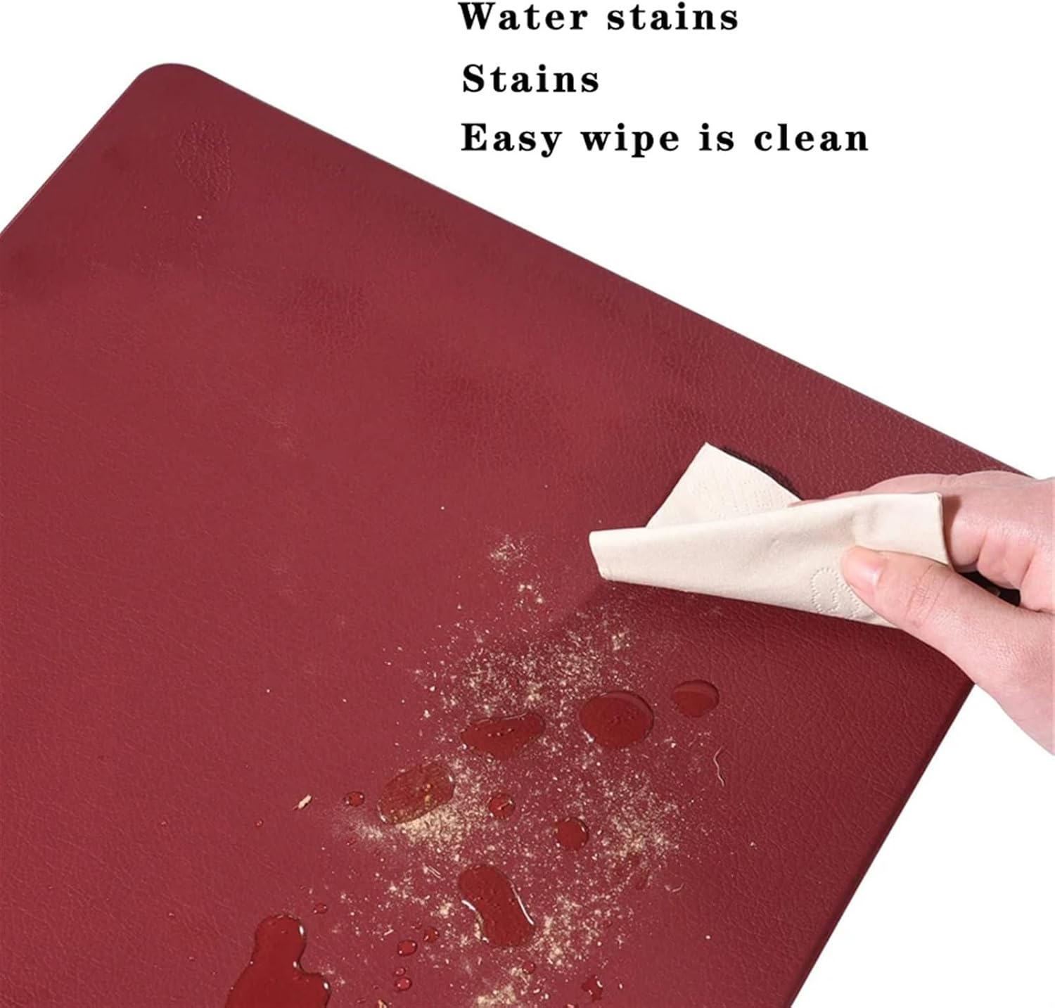 PU Leather Placemat Multifunctional Table Mat Place Setting On Table for Dining,Tableware Festival Party Decor for Kitchen (Color : Pink, Size : Rectangular_4PCS)