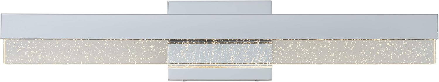 artika Bubble Bar 23W Integrated LED Modern Vanity Light Fixture, Chrome Finish - Ideal for Bathroom Lighting -1300 Lumens, 3000 Kelvin, No Bulb Required
