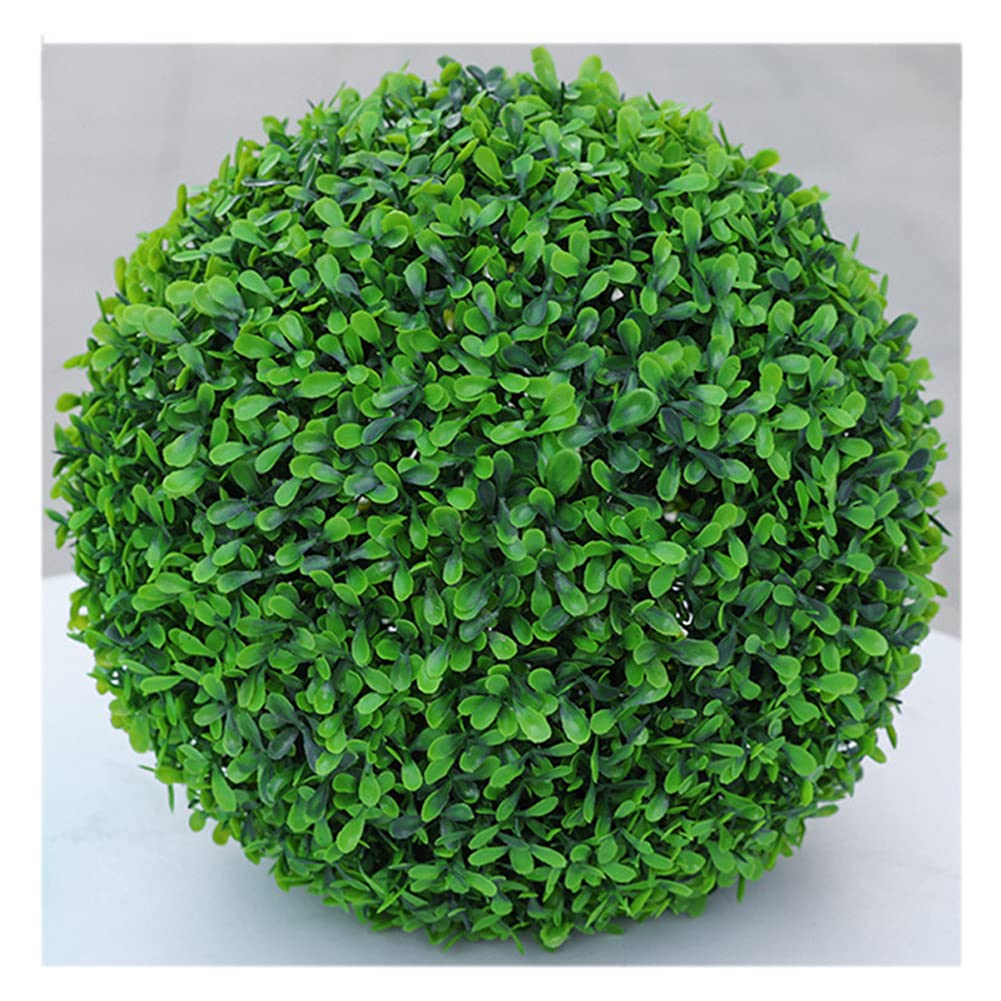 Boule faux buis plante artificielle topiaire 28cm plante verte decorative jardin et interieur