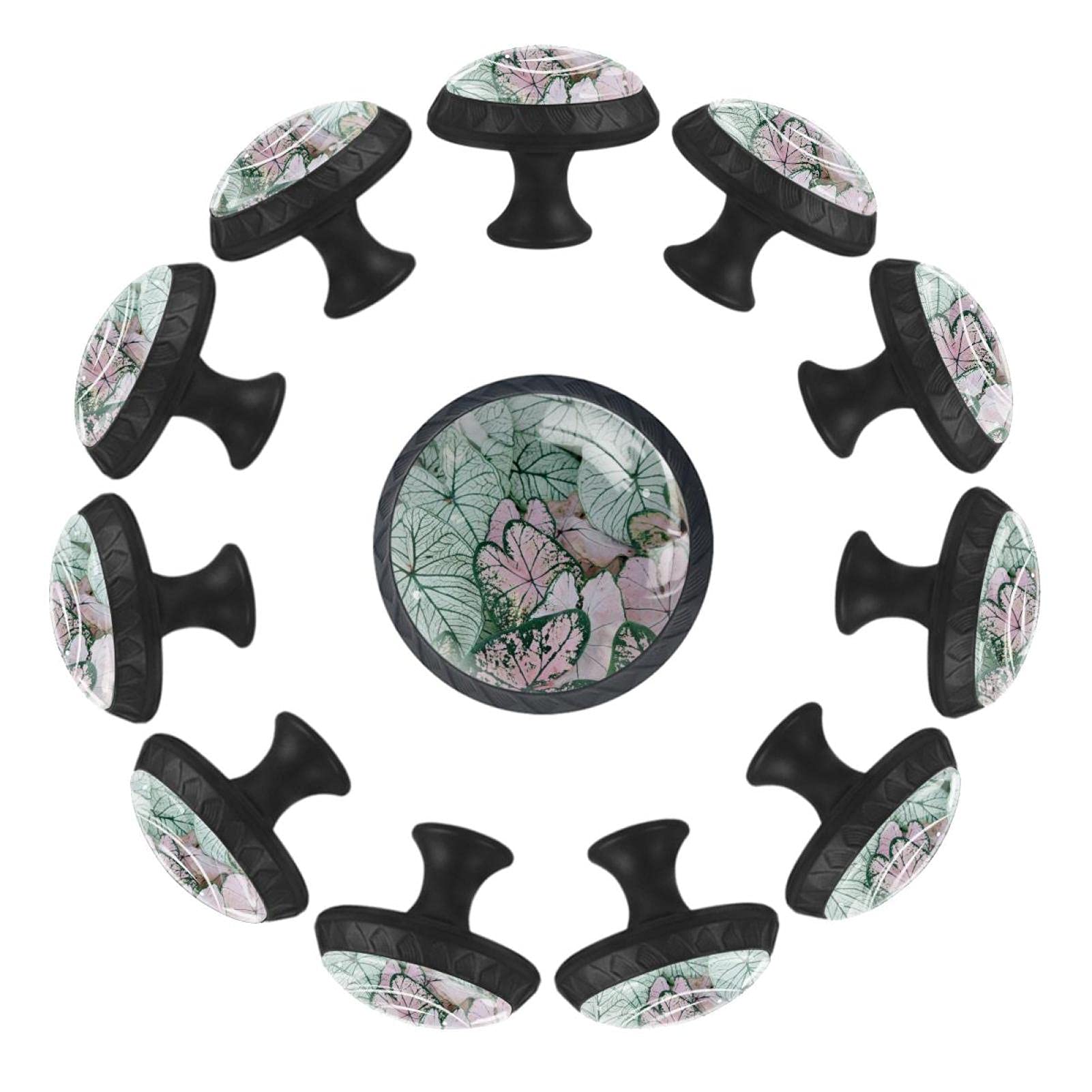 Boutons de meuble motif feuilles pour commode de chambre et crèche