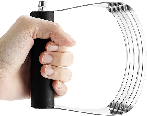 Miniatura 9 de Spring Chef Juego de batidora de masa grande y cortador de galletas, cortador profesional de repostería de acero inoxidable resistente, agarre