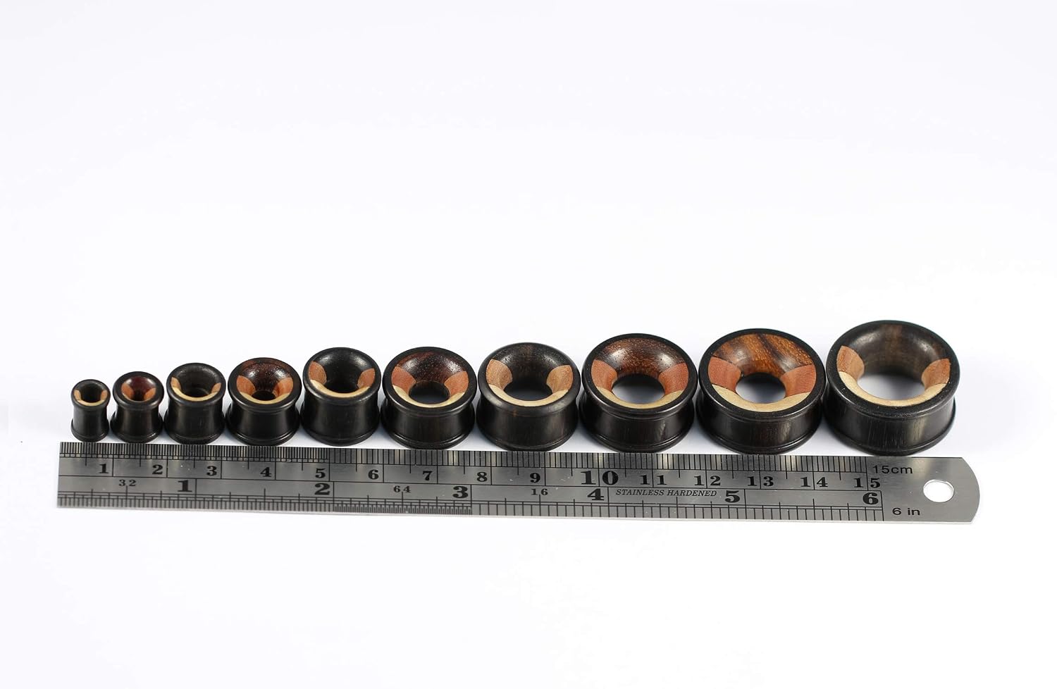 Paire De Plugs D'oreille En Verre Avec Motif Méduse Bleue - Fermeture Selle - Tailles 8 à 16 Mm (0g à 5/8") - Pour Oreilles Dilatées