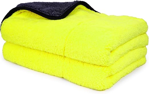 Trendy Zone 21 Microfiber Towels for Car Cleaning, 1000 GSM Dual-Sided Car Washing and Detailing Towels, Microfiber Towels - Pack of 2, Streak Free, Scratch Free, Lint Free Rags for Cleaning (Small)