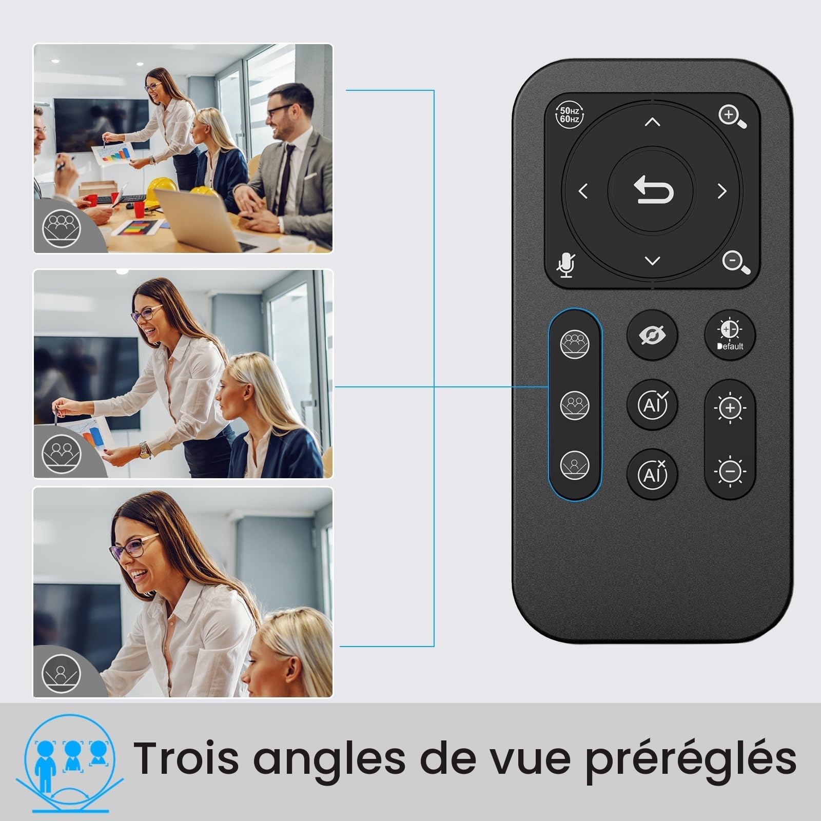 Angetube Webcam en Streaming 4K ave Suivi IA, HDR Modes Spécialisés USB 3.0