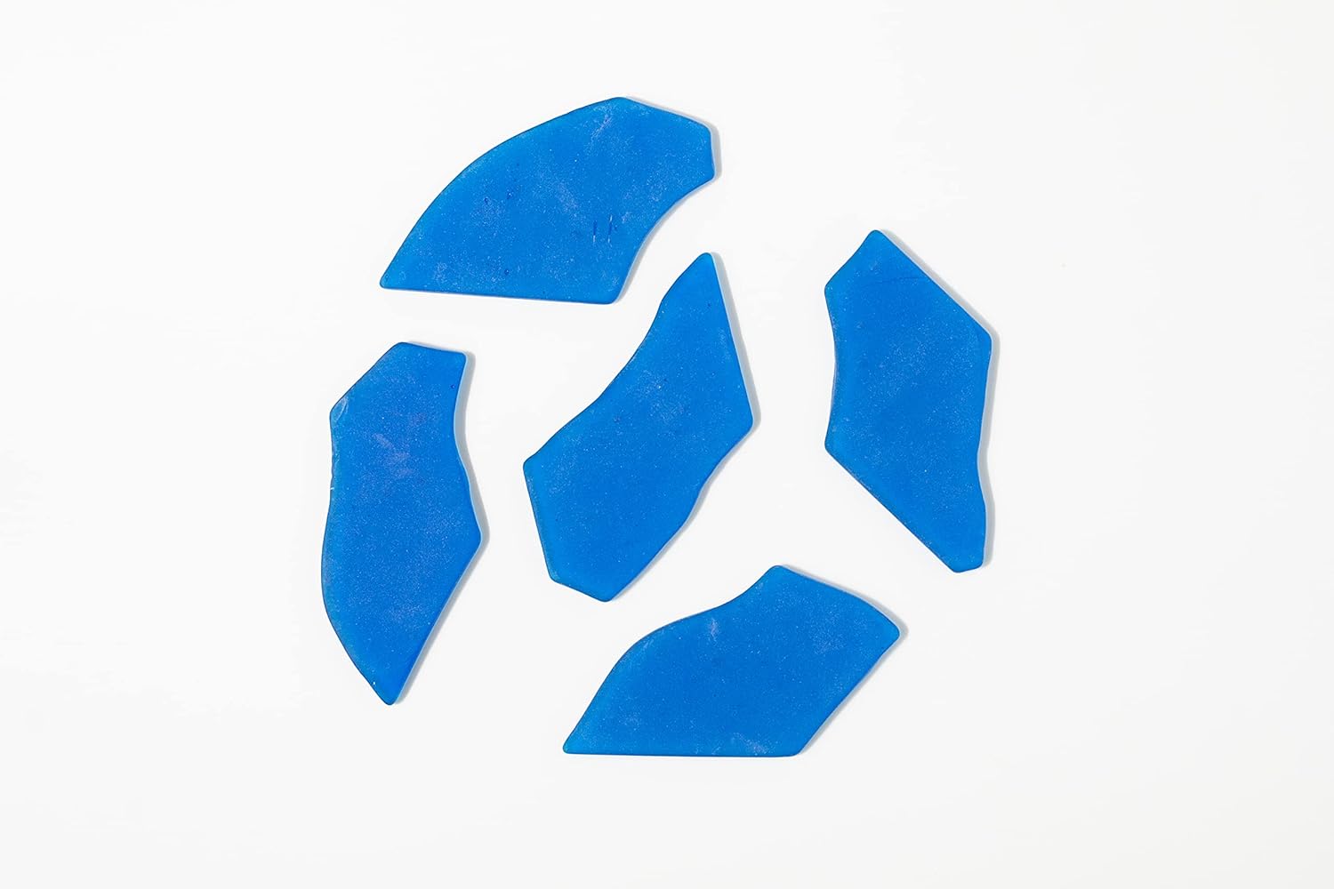 Sea glass place cards - Cobalt blue - Irregular shapes