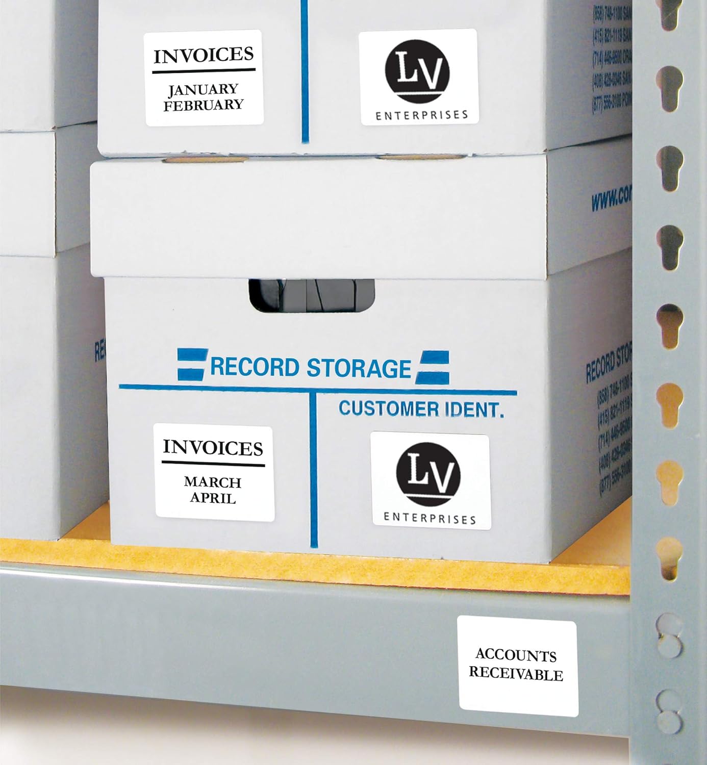 Avery ID Labels, Sure Feed Technology, Permanent Adhesive, 2" x 2-5/8", 5 Packs (6572)