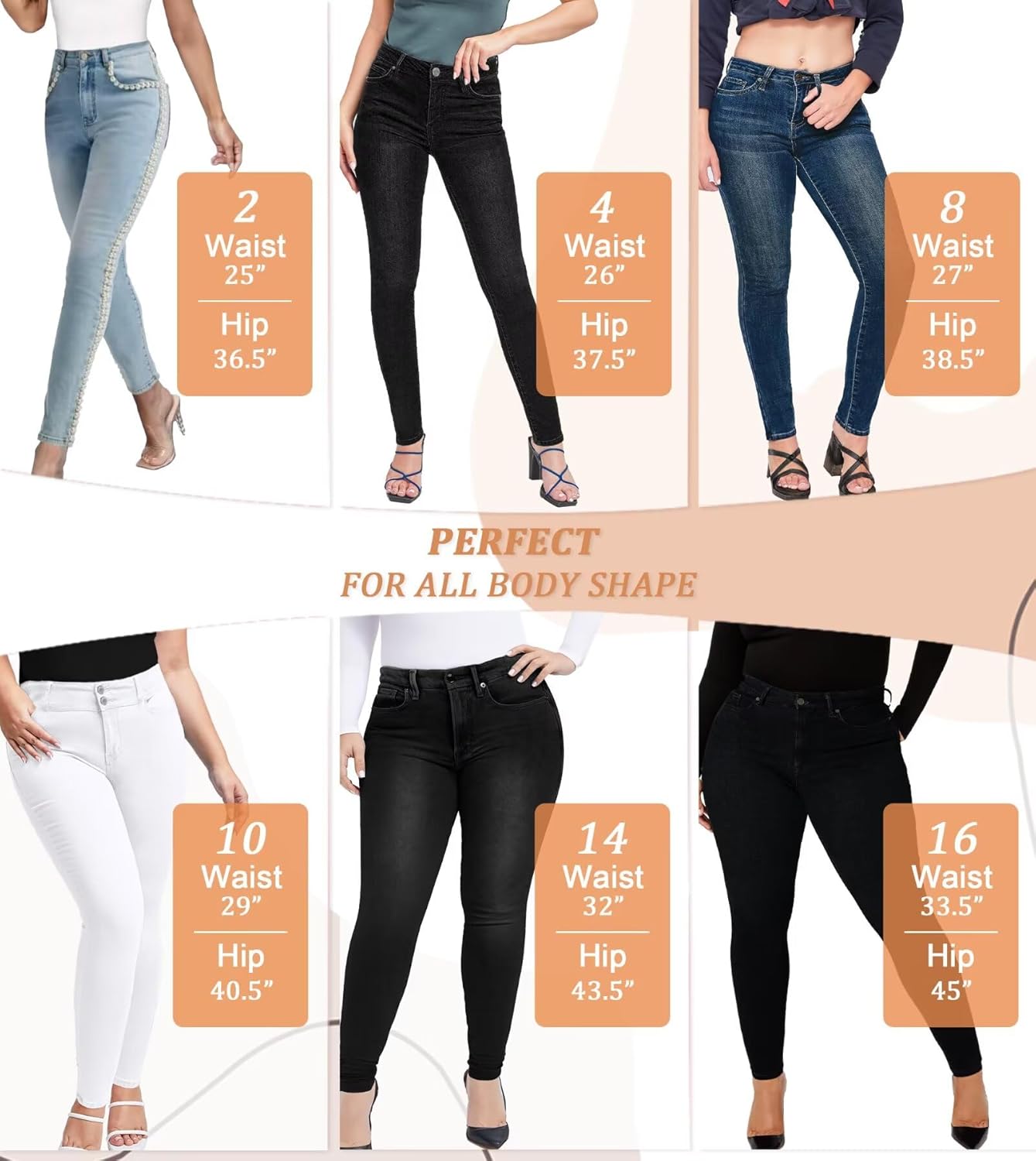 Lexi Women's Super Comfy Stretch Denim Skinny Jeans - Image 5