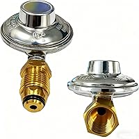 Vista 7 de MCAMPAS F276136 Regulador de baja presión de propano 11 "W.C, manguera de propano multifunción 1/4" y 1/2" y 3/8" adaptador universal de conversión