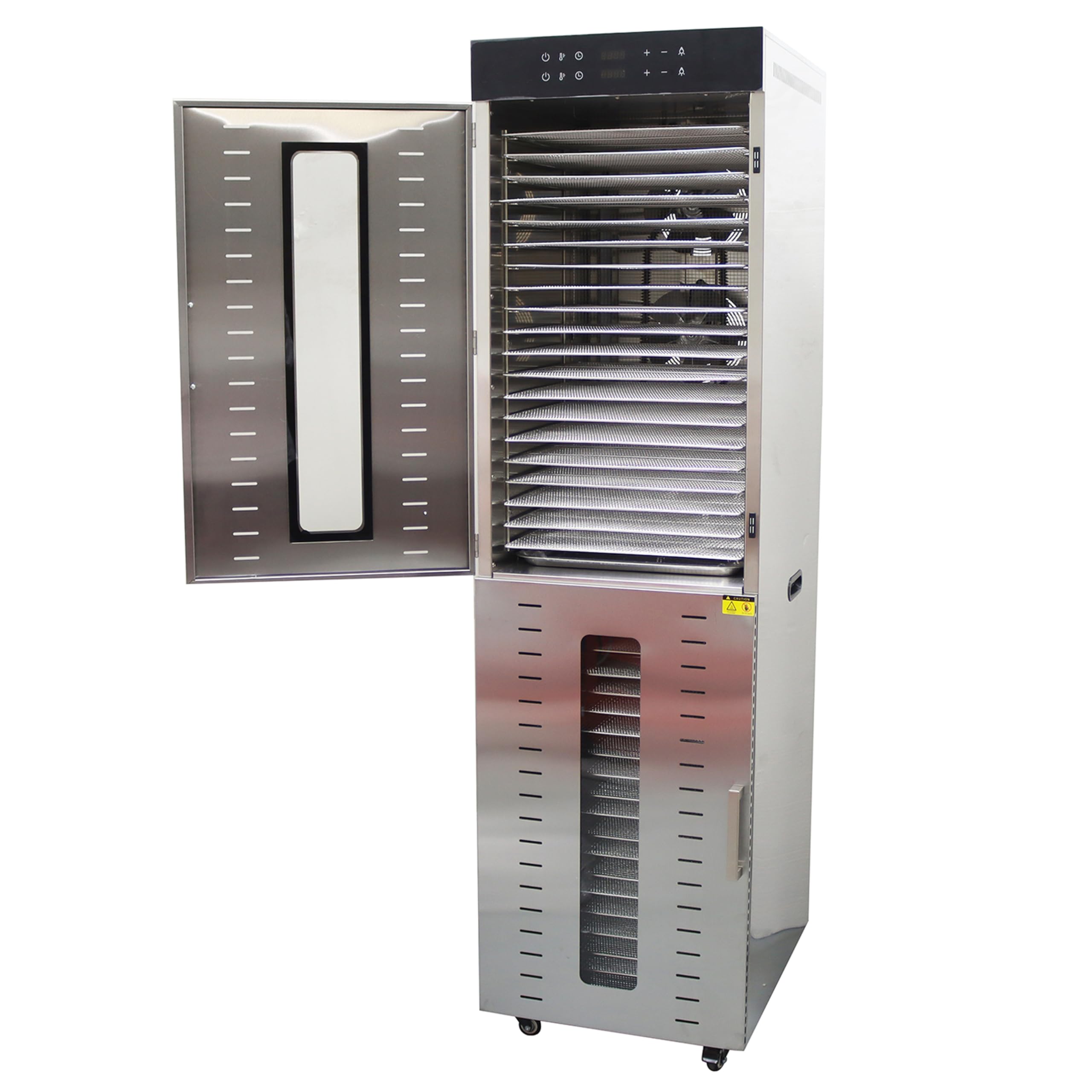 TECHTONGDA 40 Layers Commercial Food Dehydrator Dryer Stainless Steel Air Dry Machine Fruit Vegetable Pet Meat 220V